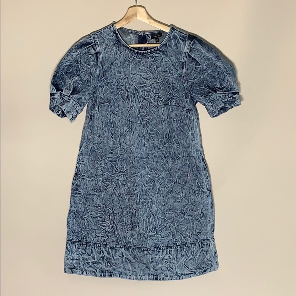 Acid Wash Shift Dress